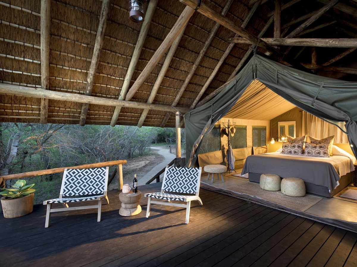 Suite interior at Tanda Tula Safari Camp in South Africa