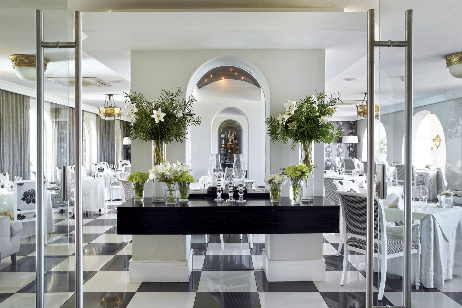 Dining area at The Marine in South Africa 