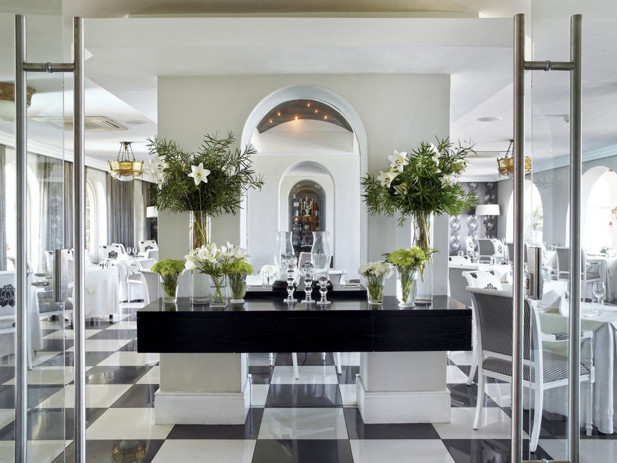 Dining area at The Marine in South Africa