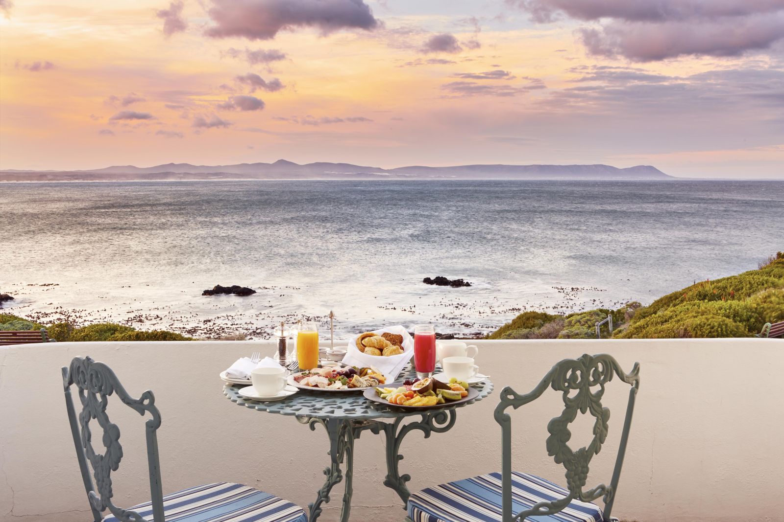 Outdoor dining with a view at The Marine in South Africa 