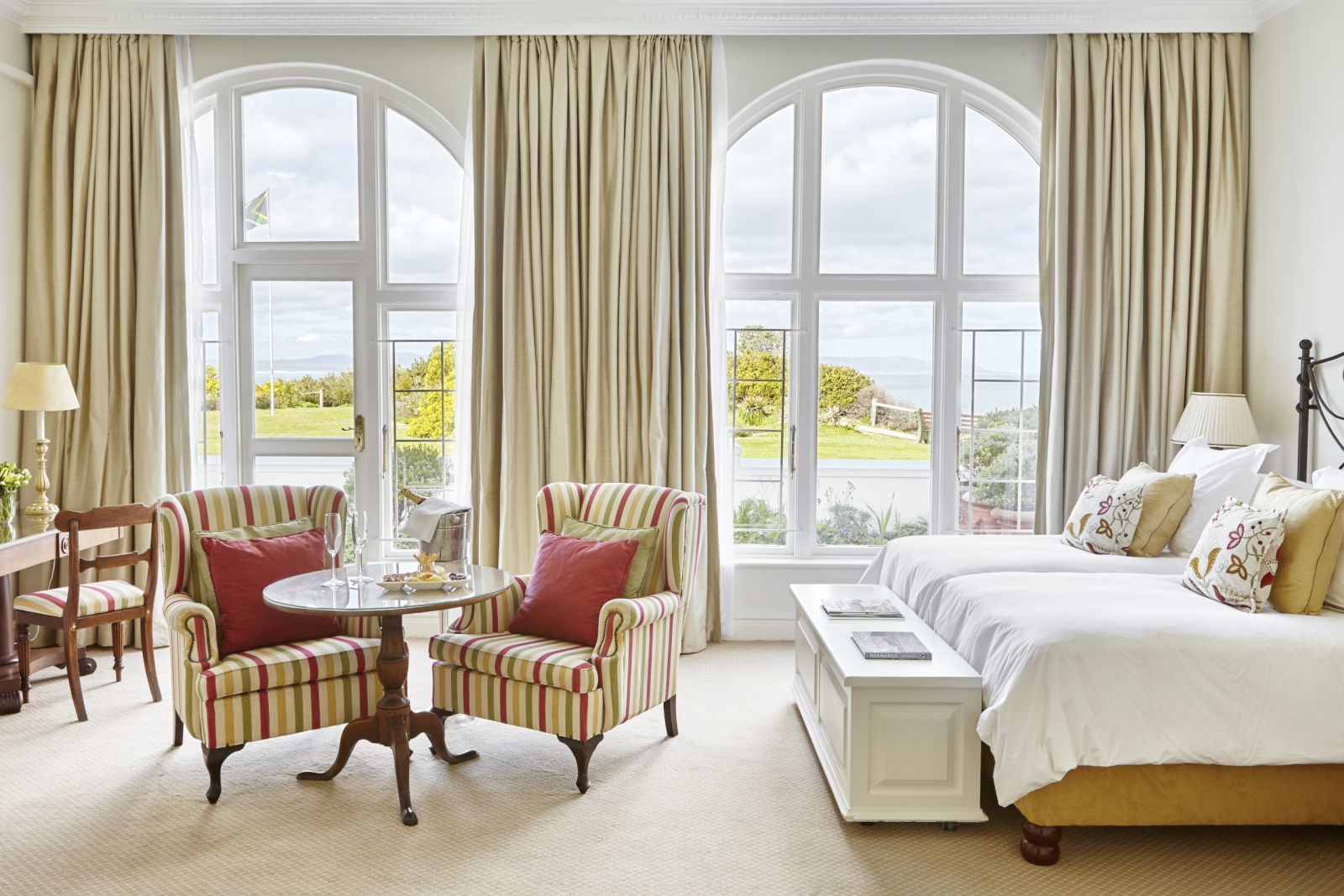 Luxury double bedroom at The Marine in South Africa 