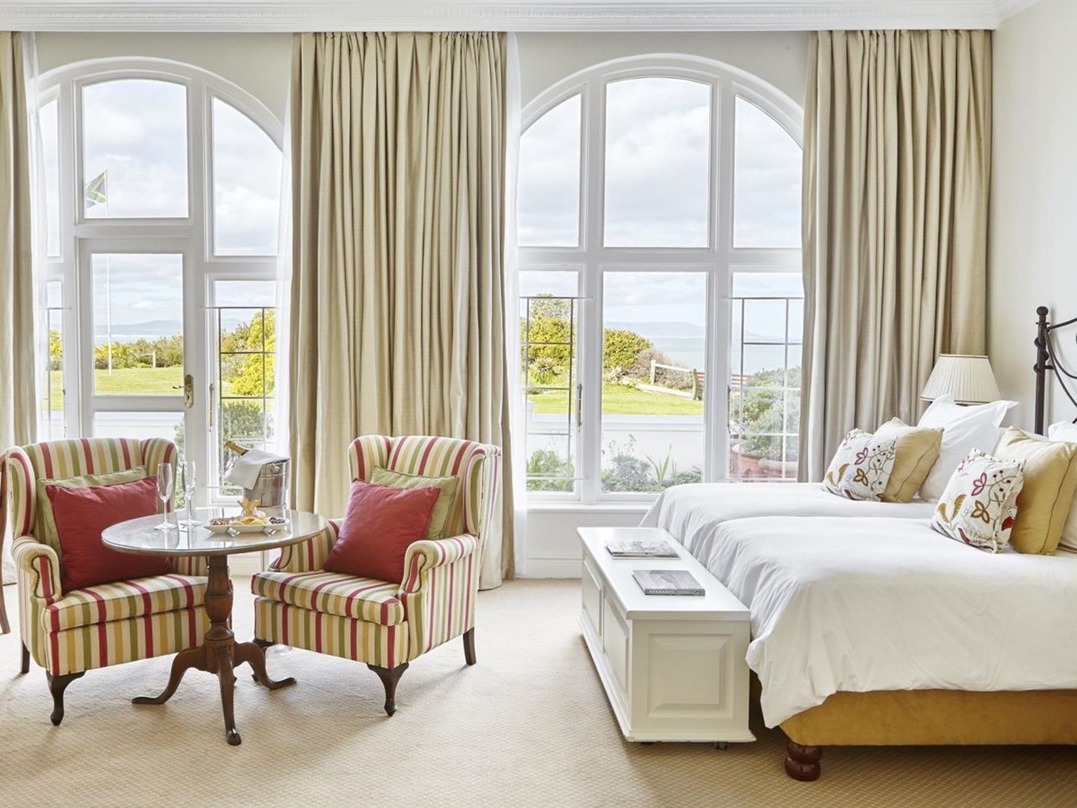 Luxury double bedroom at The Marine in South Africa