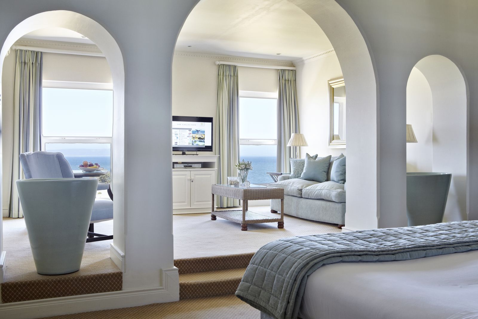Interior of premier suite at The Marine in South Africa 