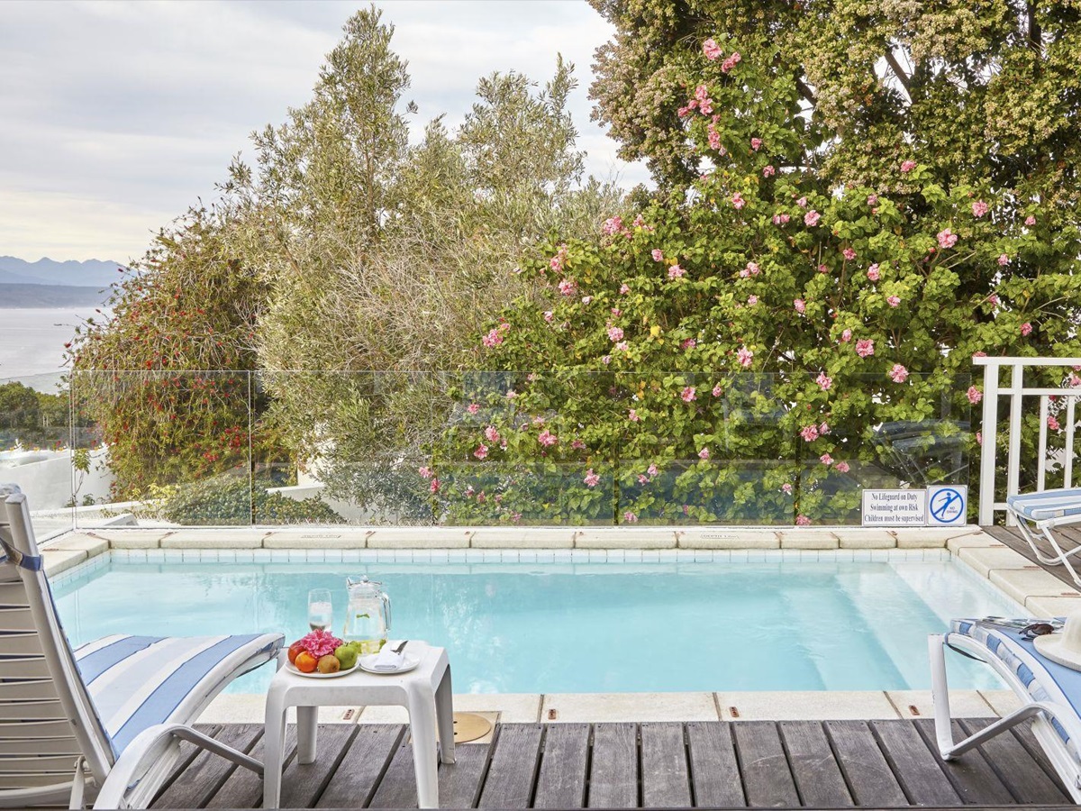 The beach house pool at The Plettenberg in South Africa