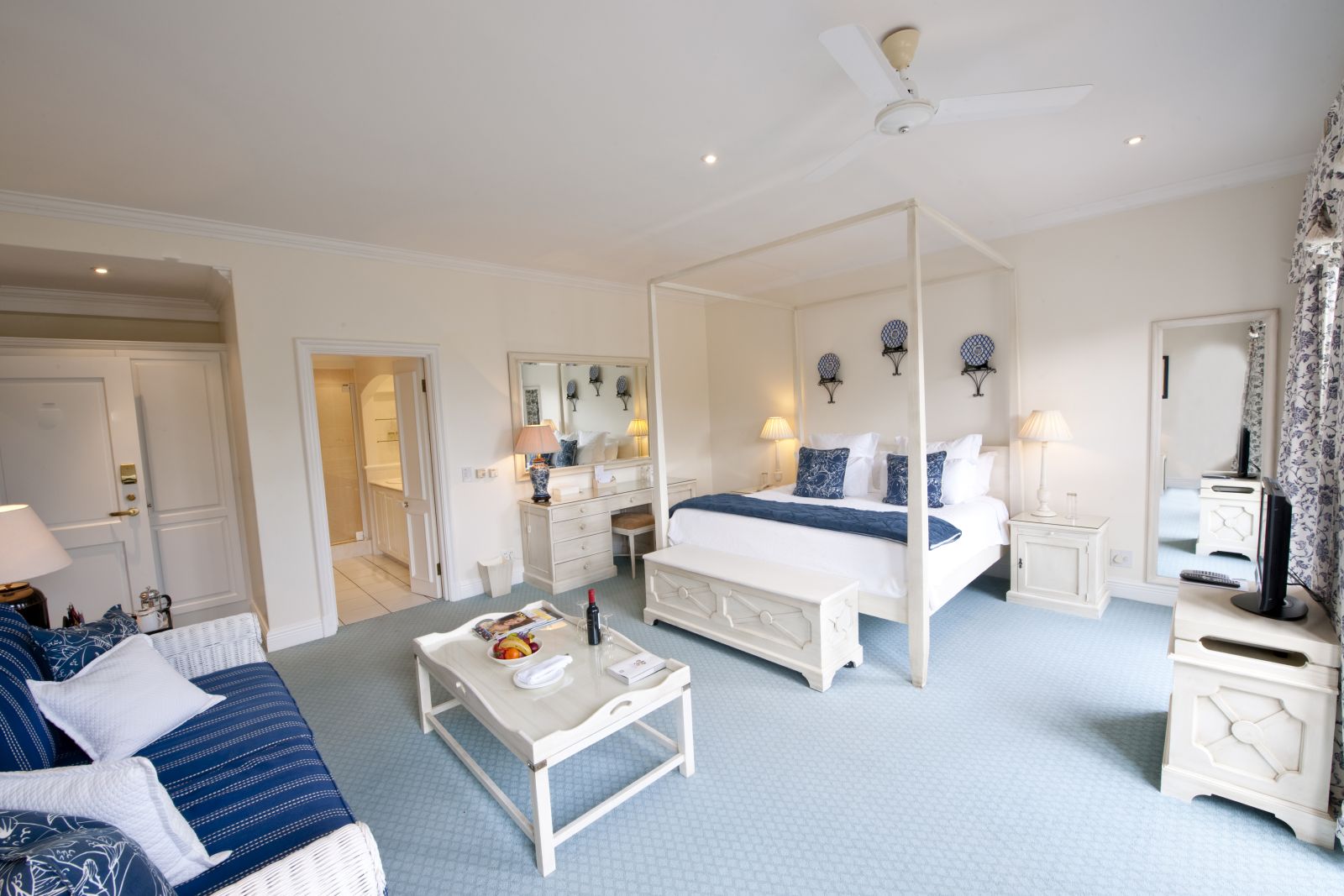 Luxury double bedroom at The Plettenberg in South Africa