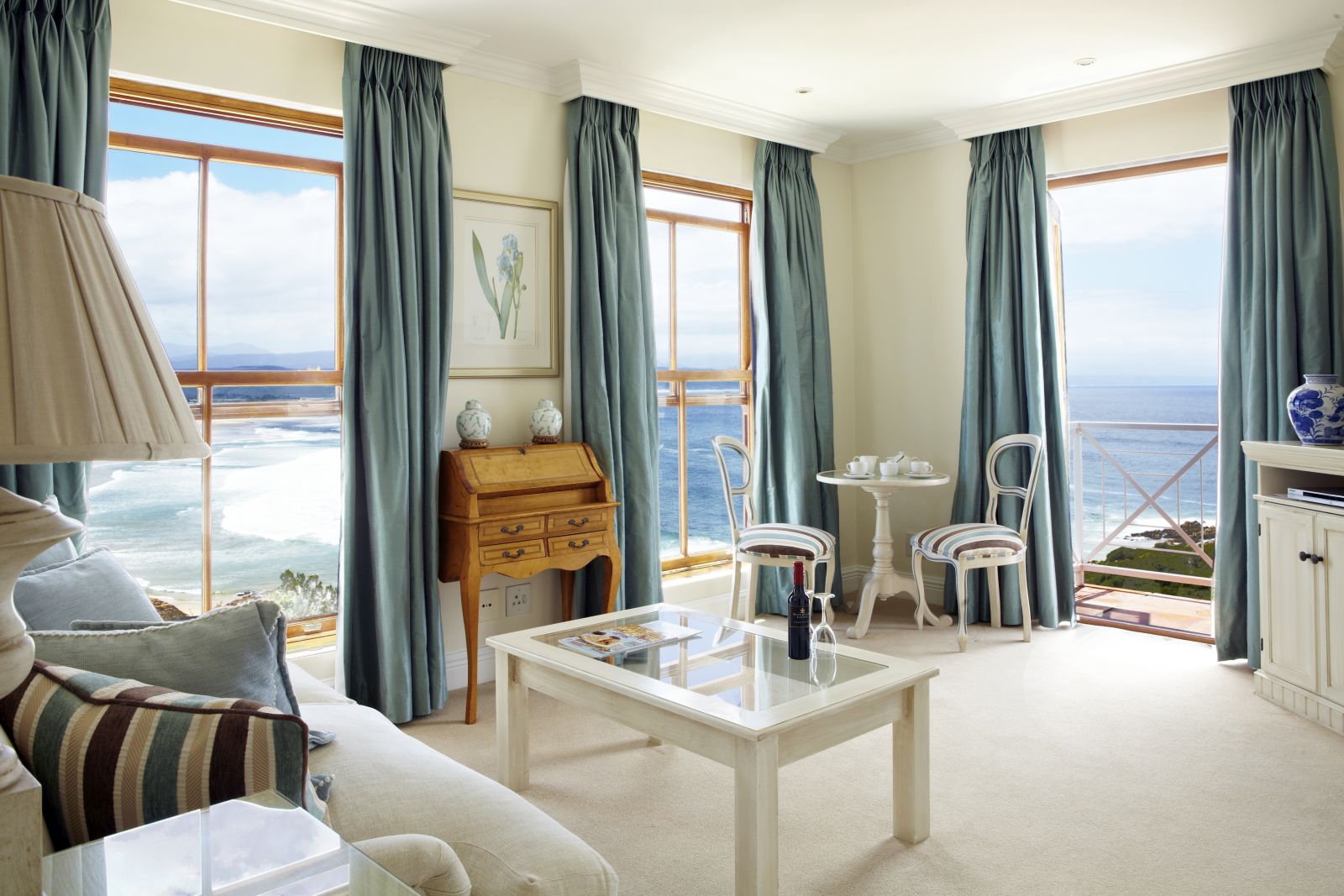 Premier suite sitting room at The Plettenberg in South Africa