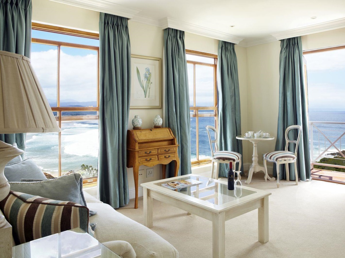Premier suite sitting room at The Plettenberg in South Africa