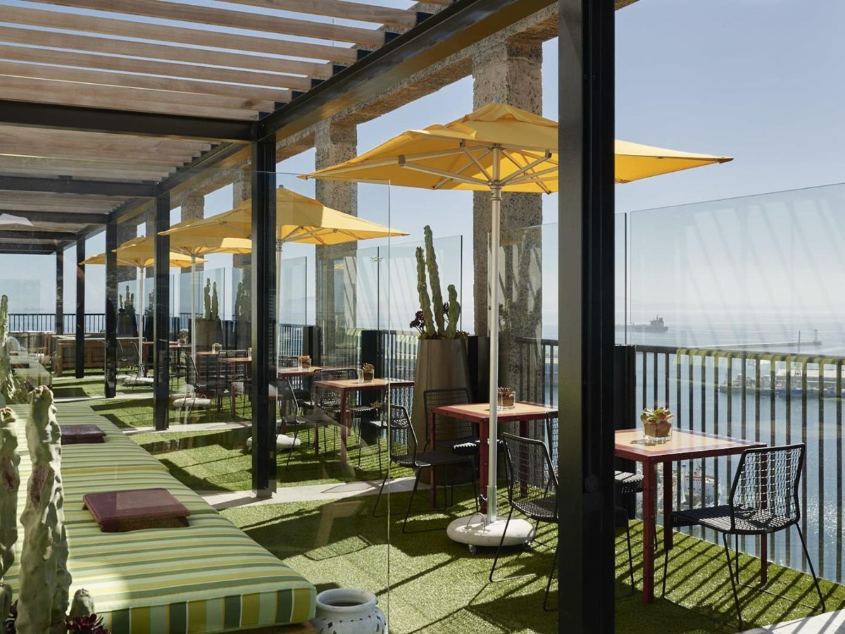 The rooftop bar at The Silo Hotel in Cape Town