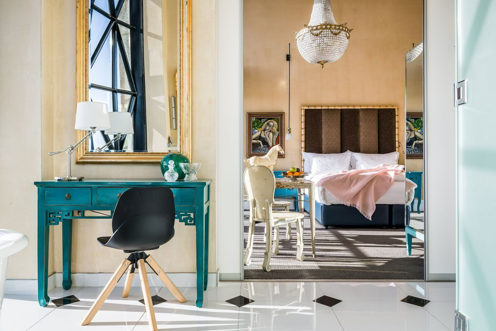 A guest room at  The Silo Hotel in Cape Town