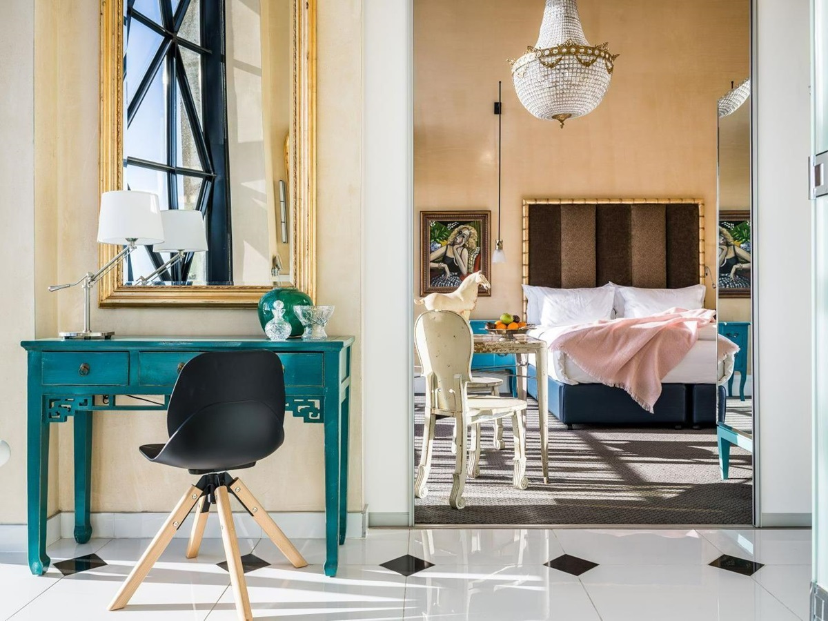A guest room at The Silo Hotel in Cape Town