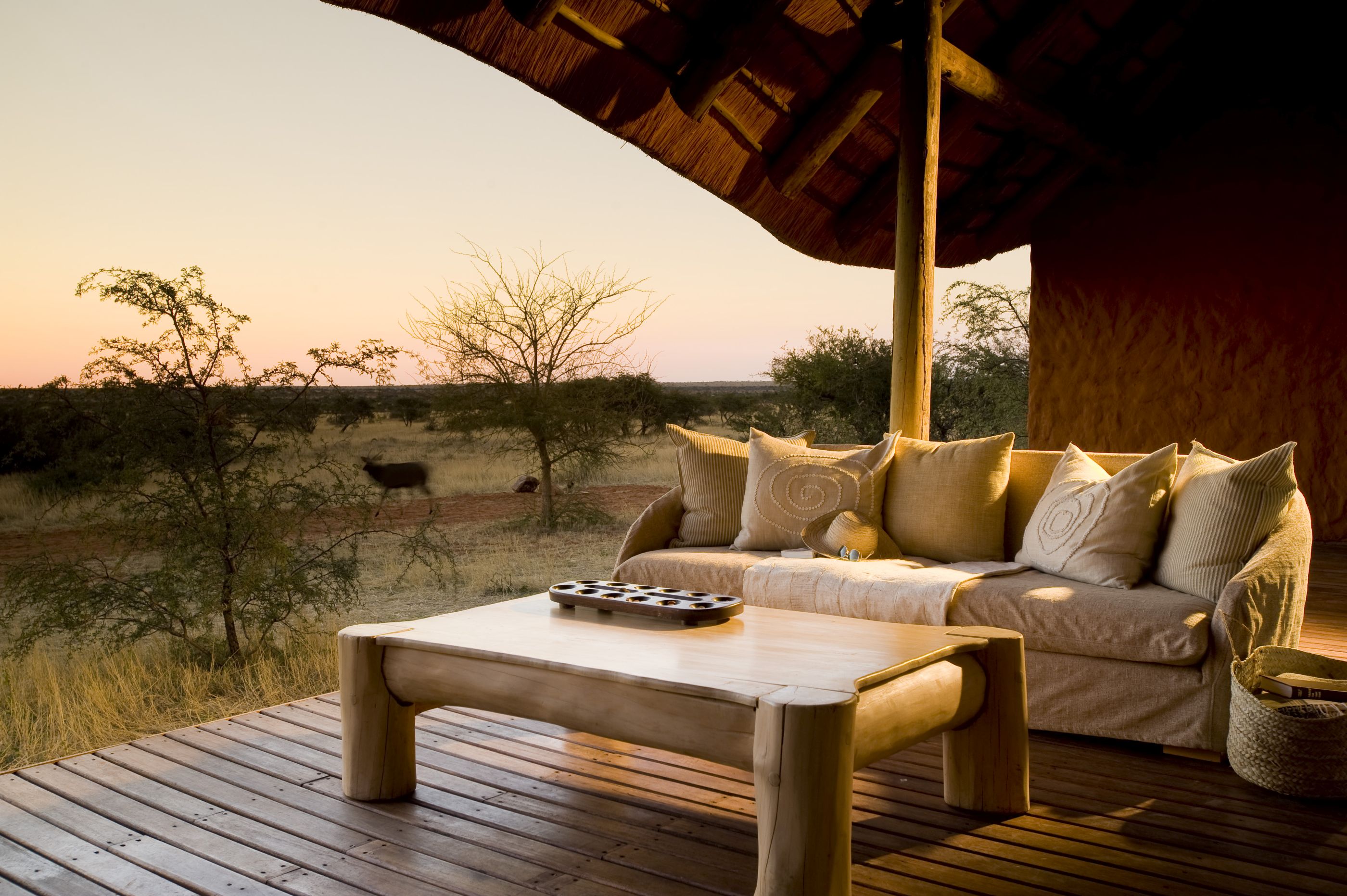 The deck at Tswalu Motse