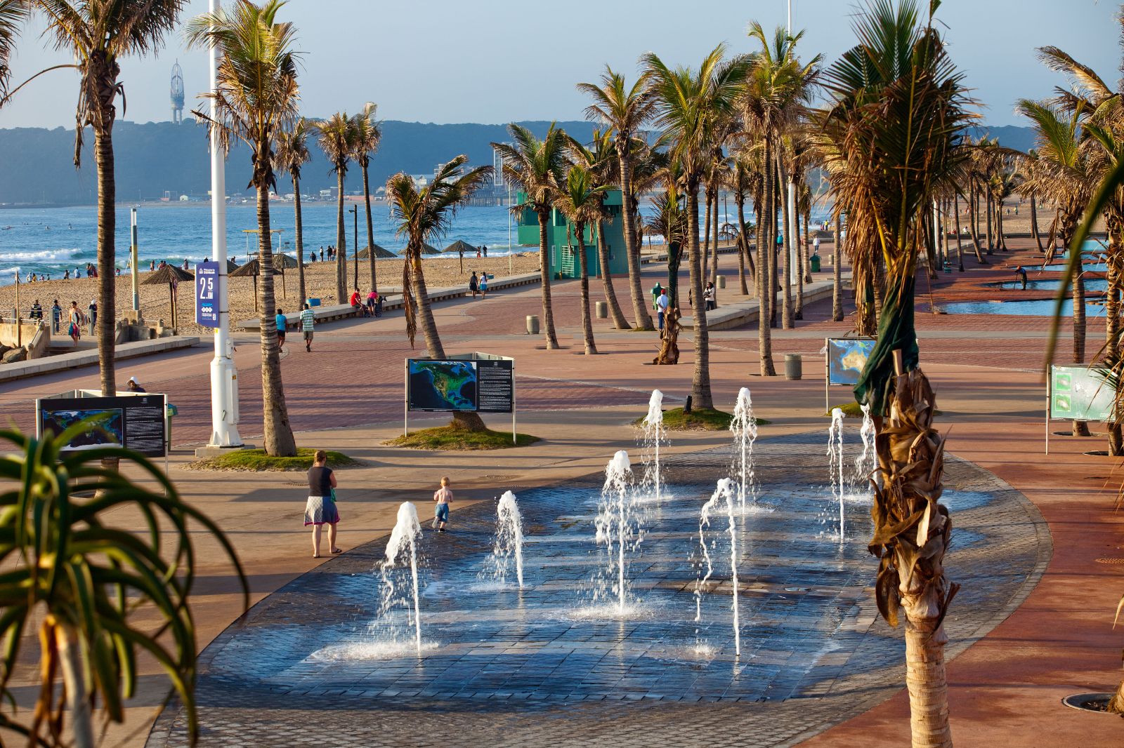 The beachside promenade in Durban, by Durban Tourism