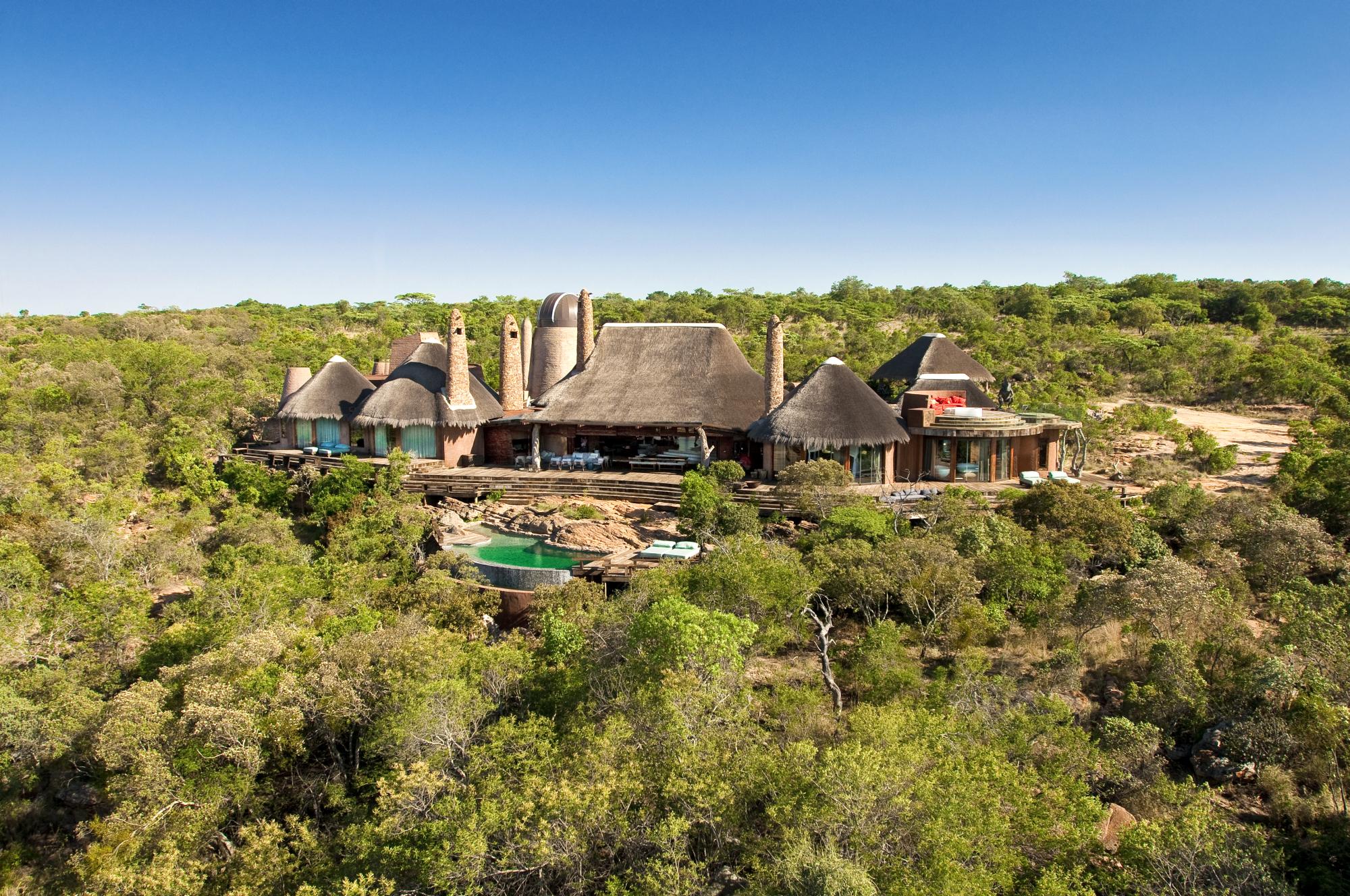 The exteriors and surroundings of Leobo the Observatory, South Africa