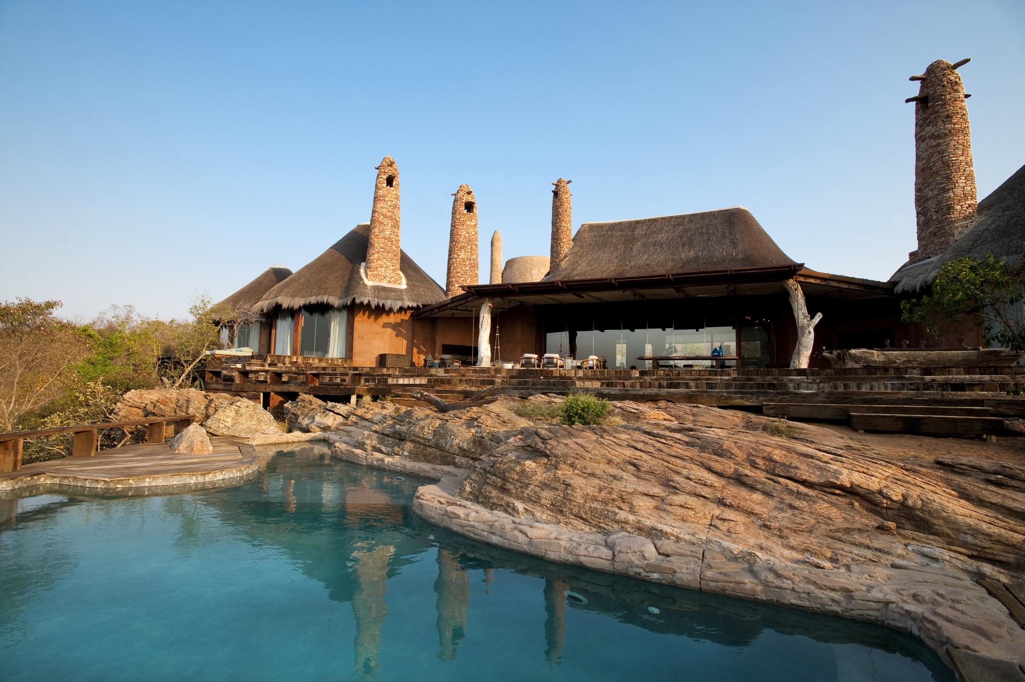 The swimming pool of Leobo the Observatory, South Africa