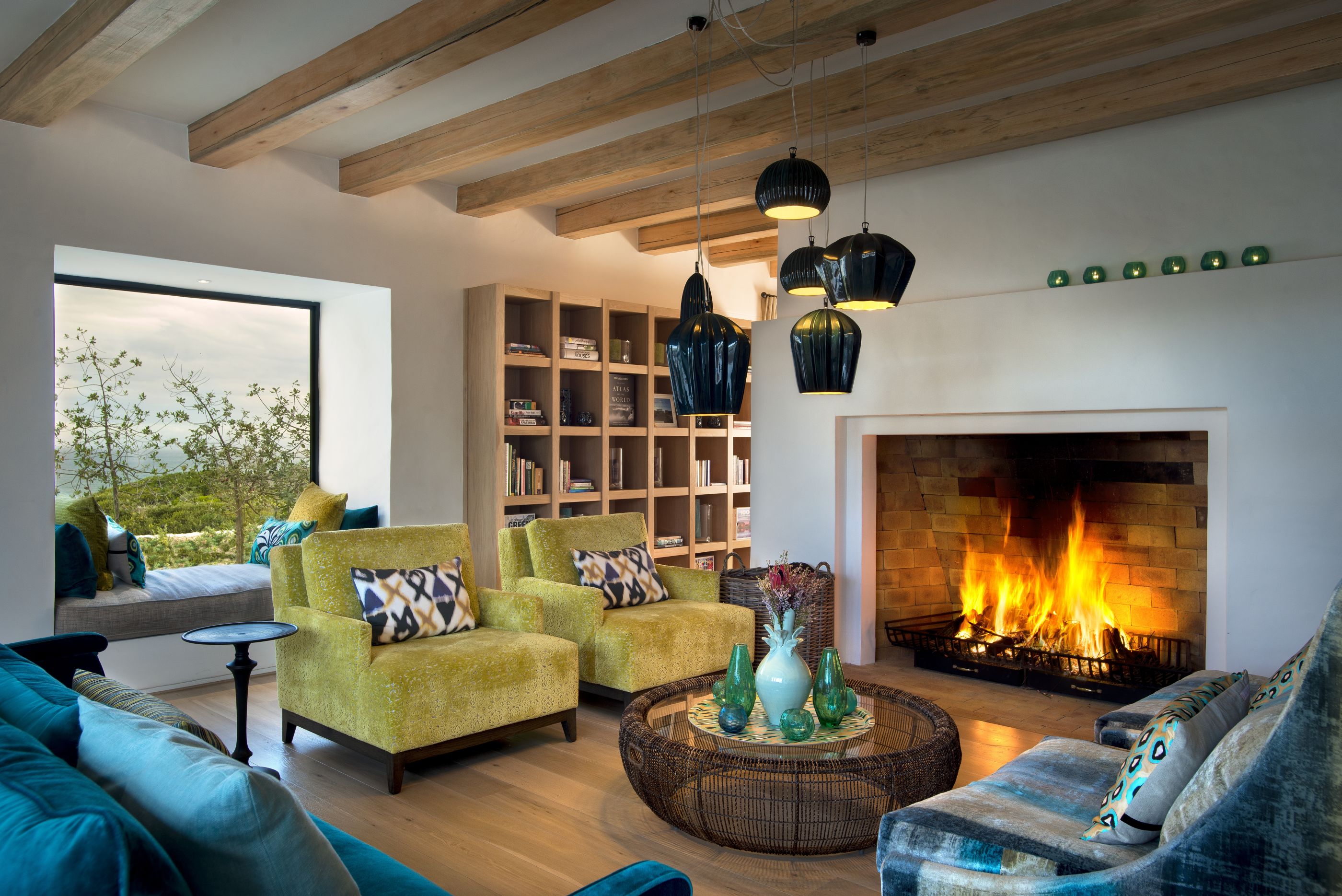 The living room at Morukuru Ocean House