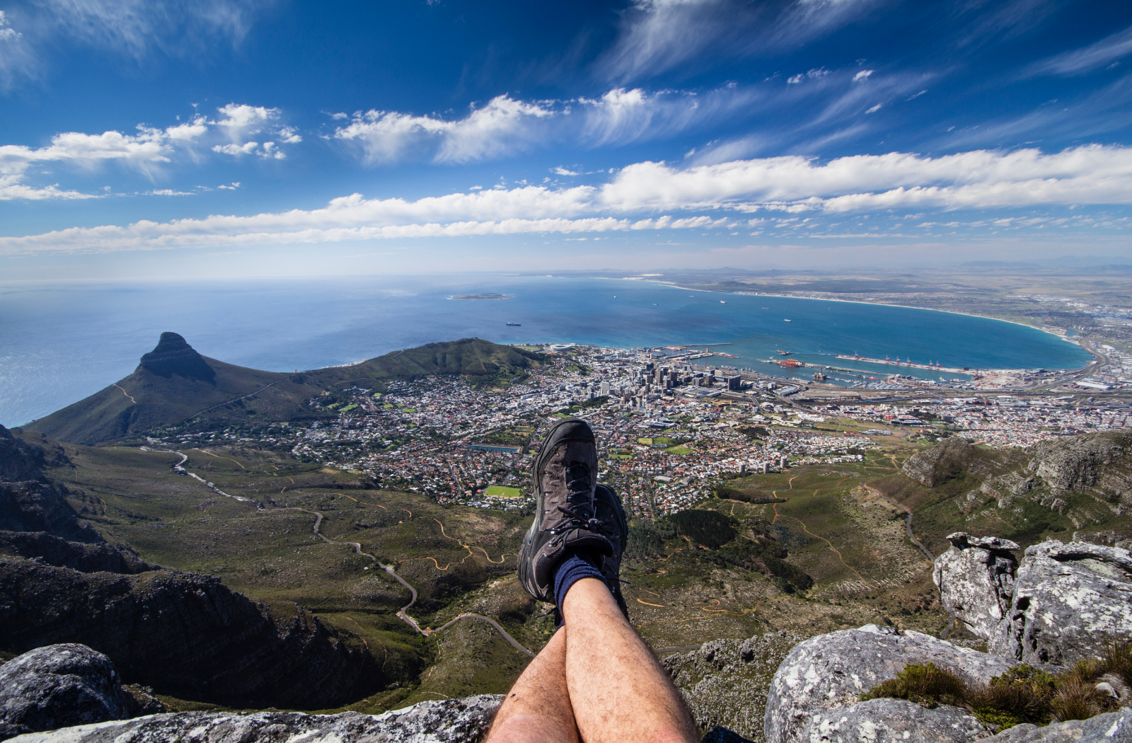 View from South Africa's Table Mountain