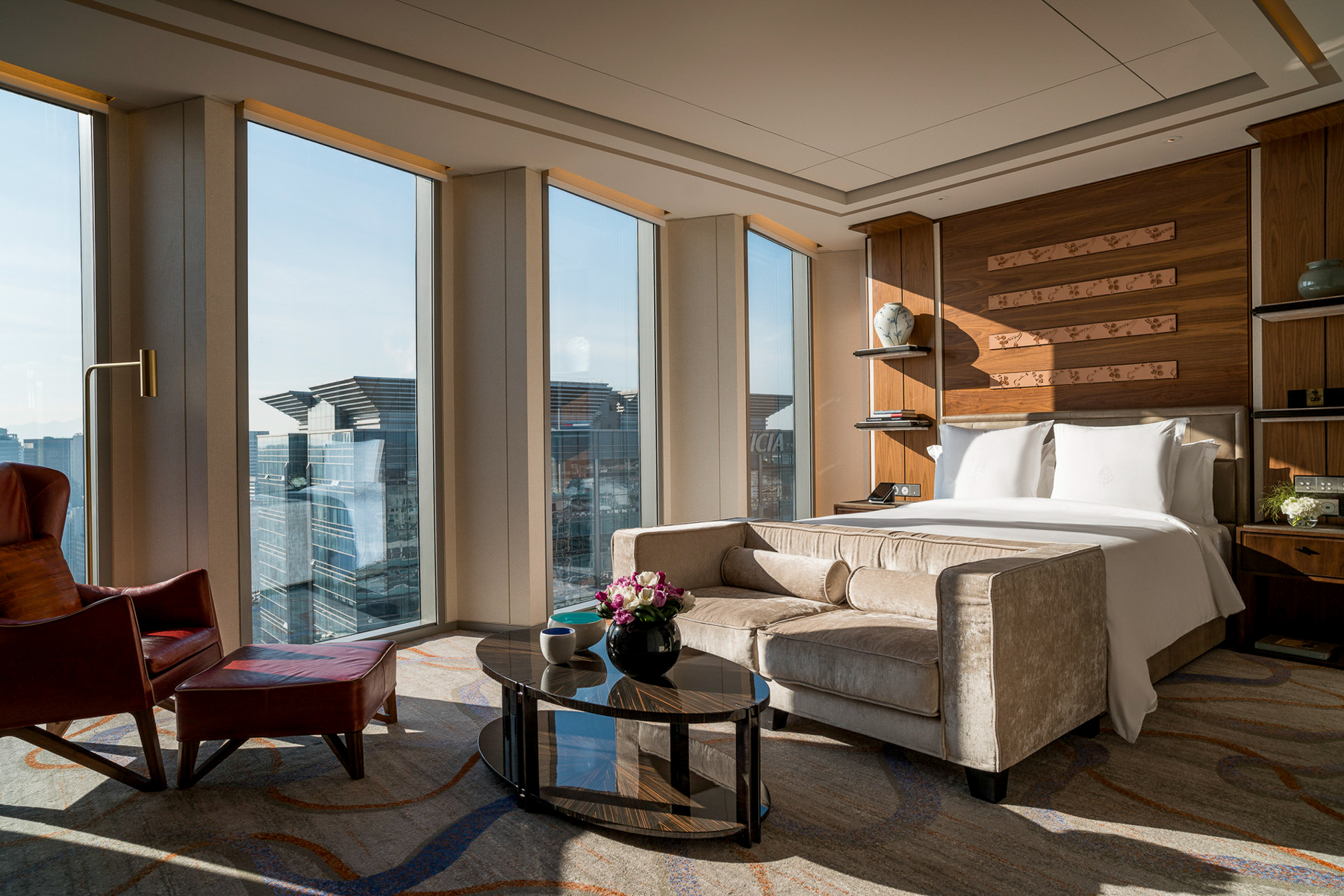 Sejong Two Bedroom Suite bedroom at Four Seasons Hotel Seoul