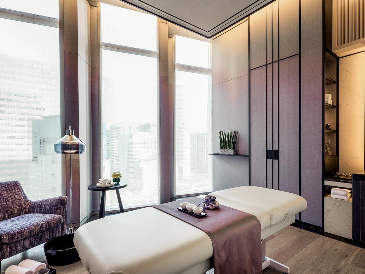 Spa treatment table at Four Seasons Hotel Seoul