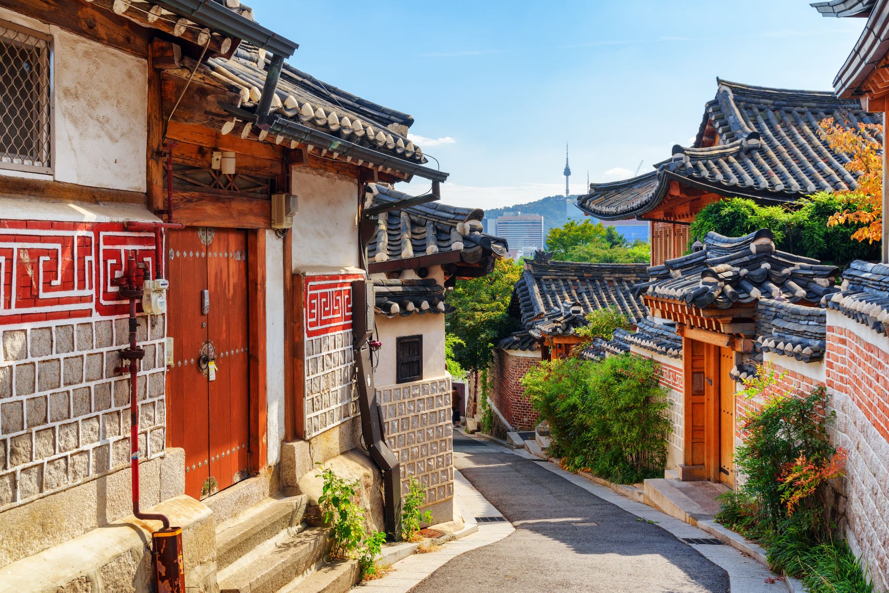 Bukchan Hanok Village pathway in Seoul