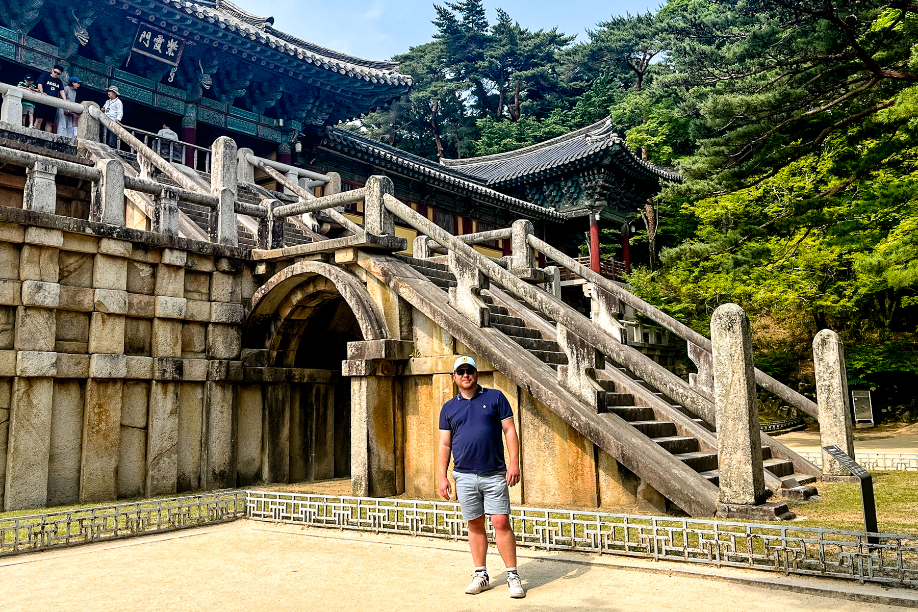 Red Savannah's South Korea specialist Sam Goold at Bulguksa Temple in Gyeongju