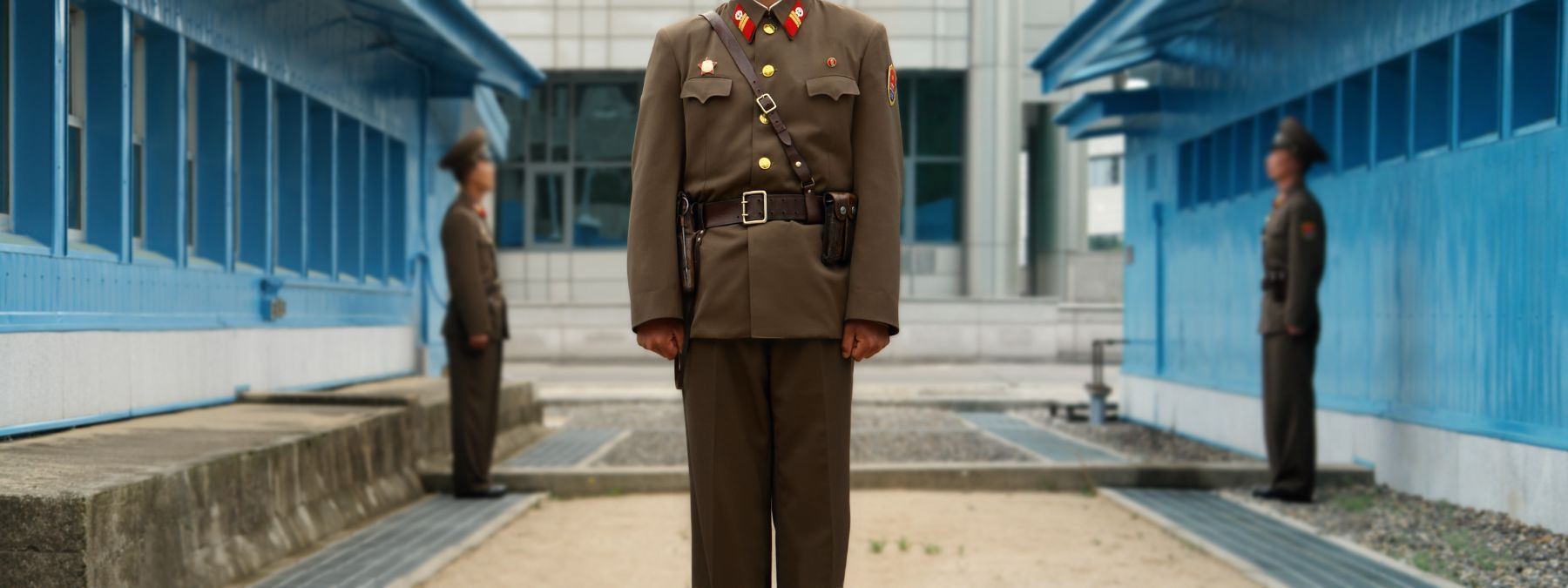 DMZ guards at the demilitarised zone in South Korea