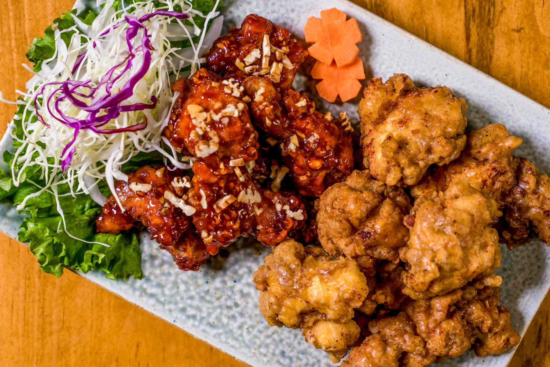 Korean fried chicken served in South Korea