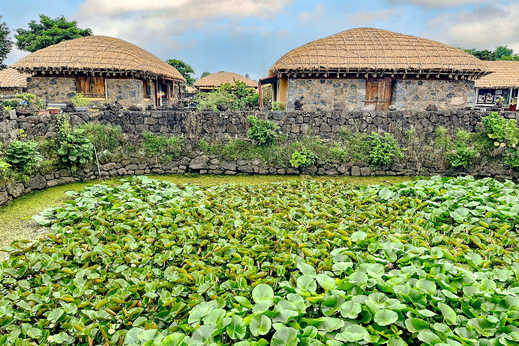 View of Seongeup village on Jeju Island