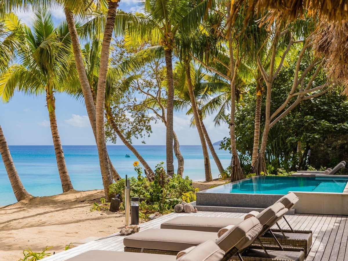 Pool view from Kokomo Island, Fiji