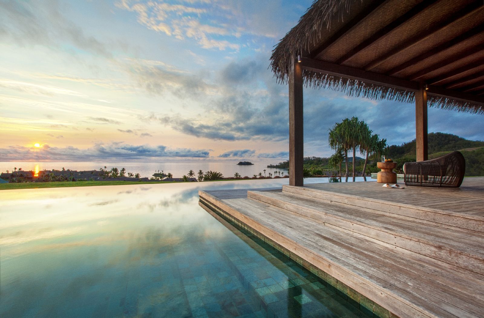 Private pool of a Four Bedroom Residence at the Six Senses Fiji