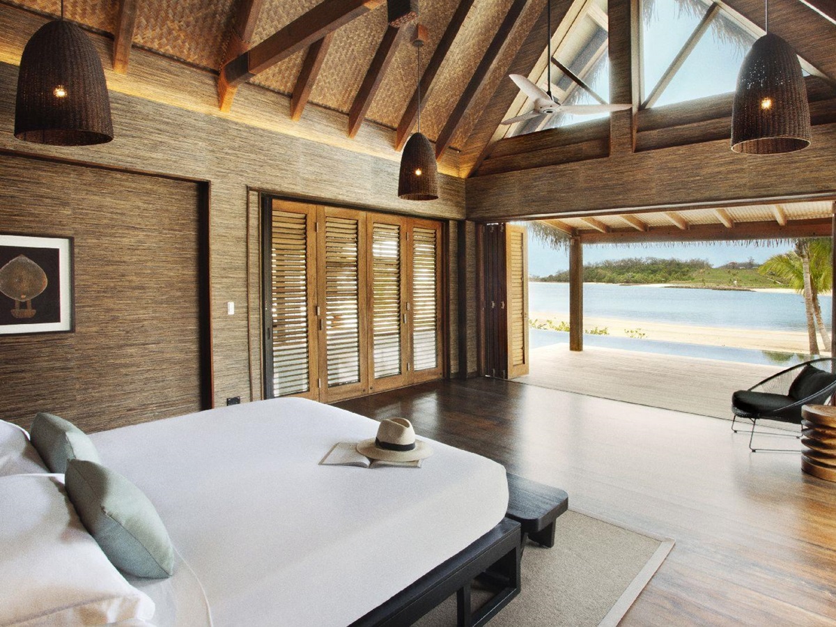 Ocean views from a Four Bedroom Residence at the Six Senses Fiji