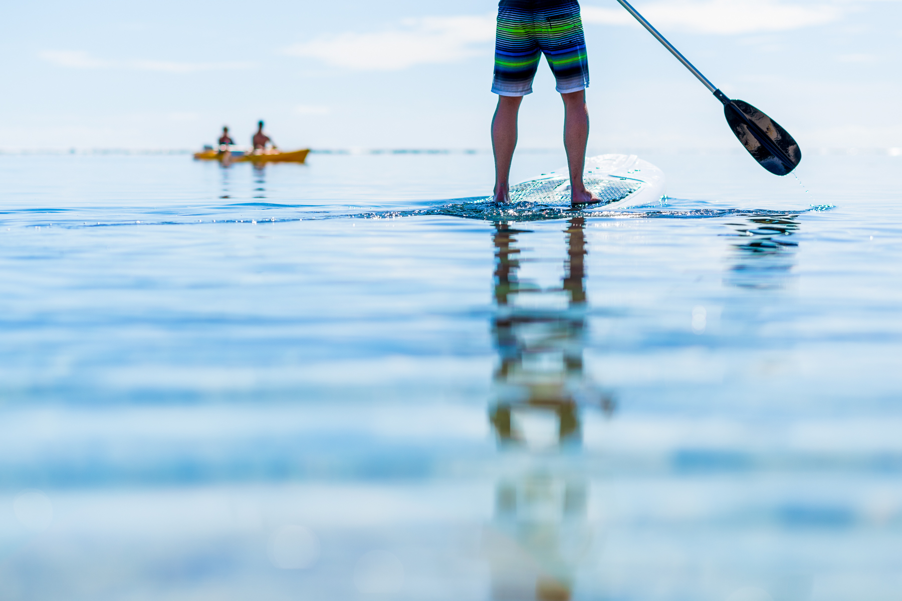 Paddleboarding at Tokoriki Island Resort in Fiji