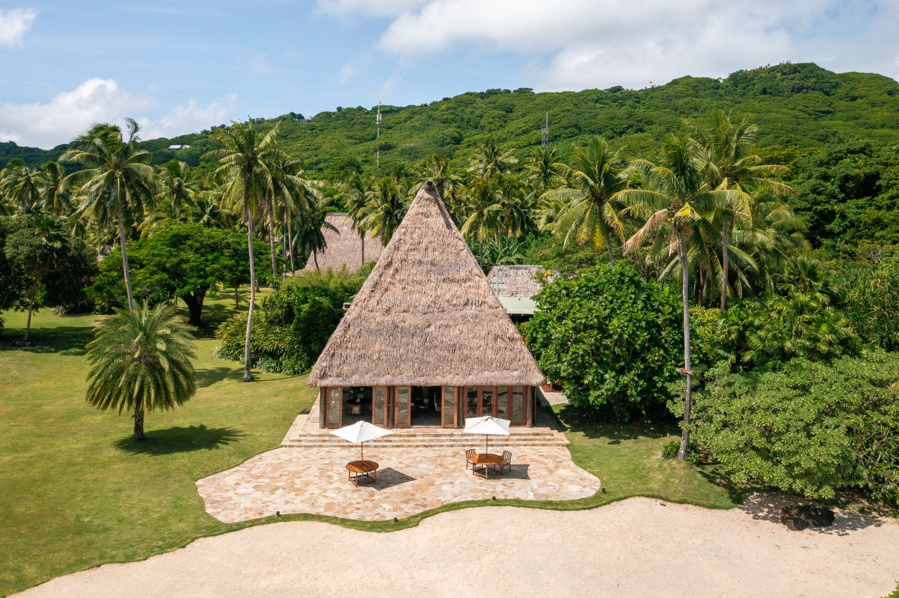 Main guest area at Wakaya Island Resort in Fiji