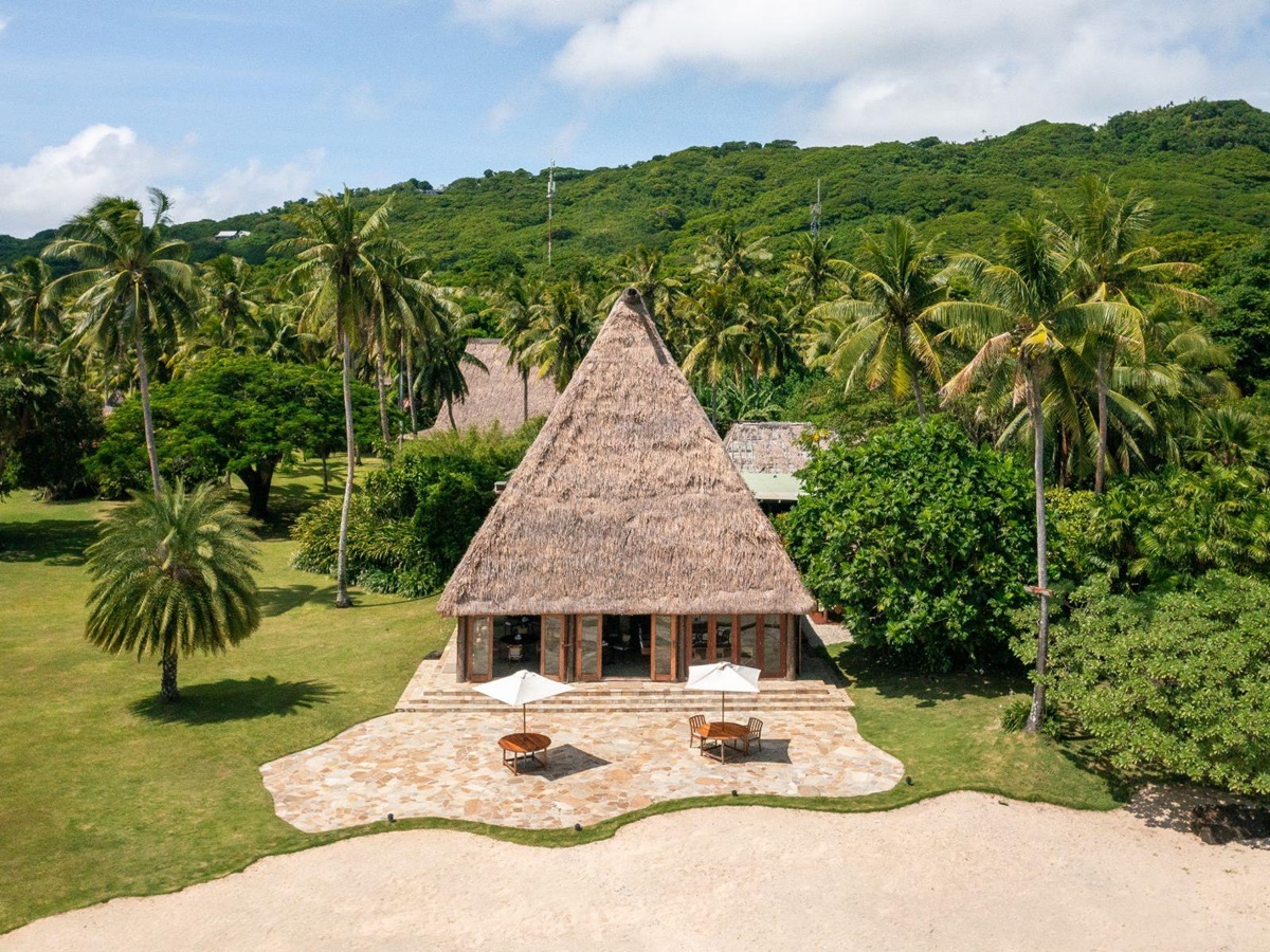 Main guest area at Wakaya Island Resort in Fiji