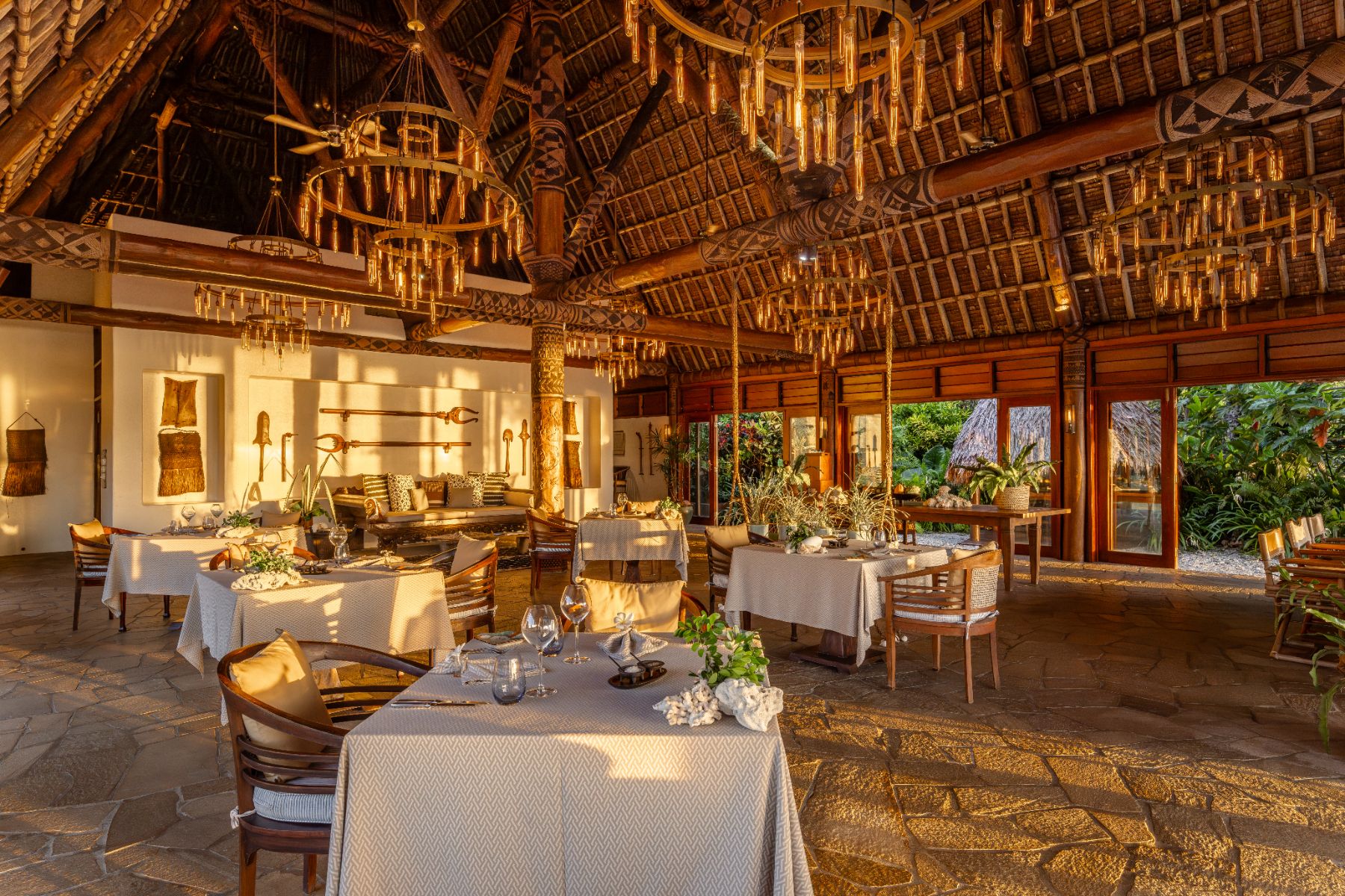Restaurant at Wakaya Island Resort in Fiji
