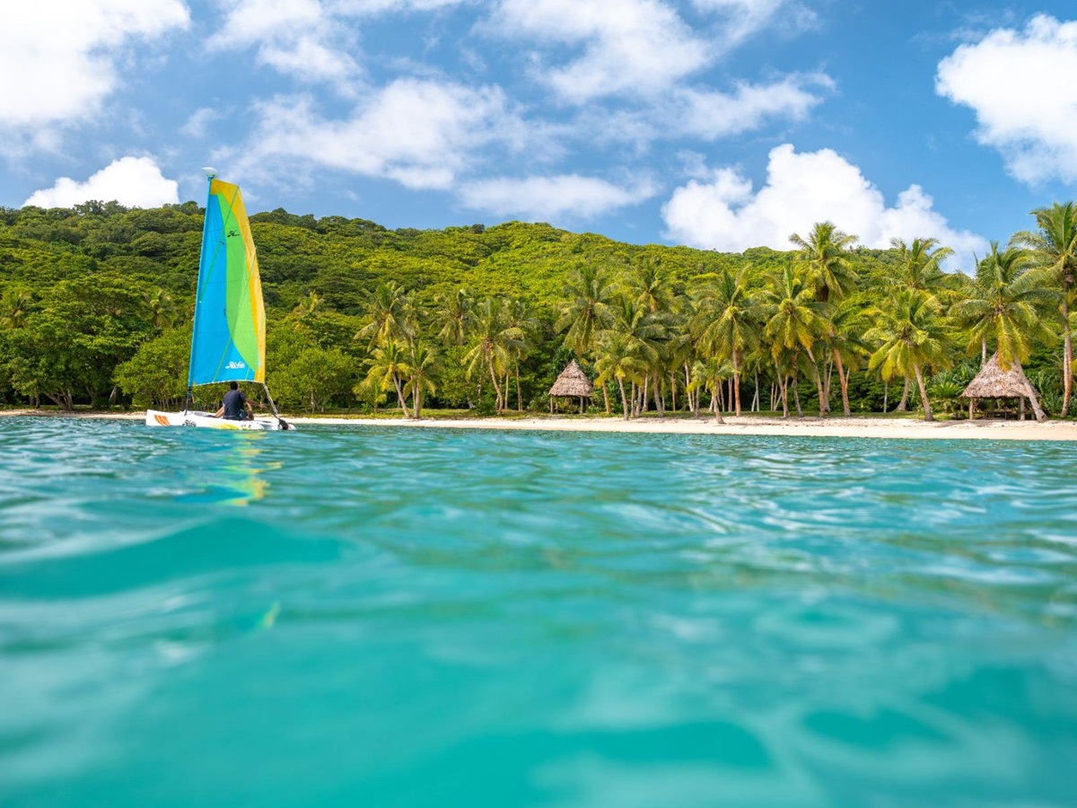 Sailing at Wakaya Island Resort in Fiji