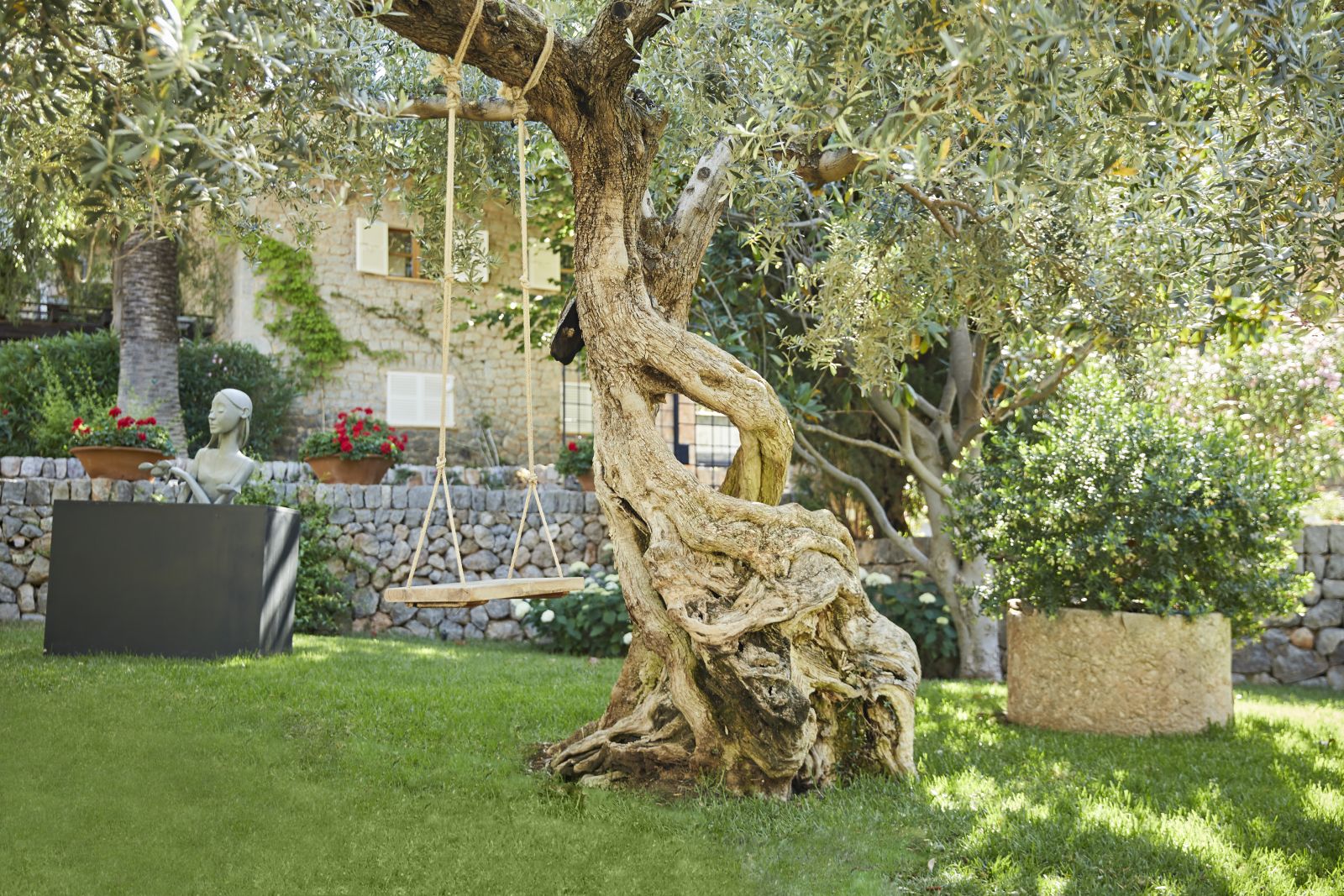 The gardens of Belmond La Residencia hotel in Mallorca
