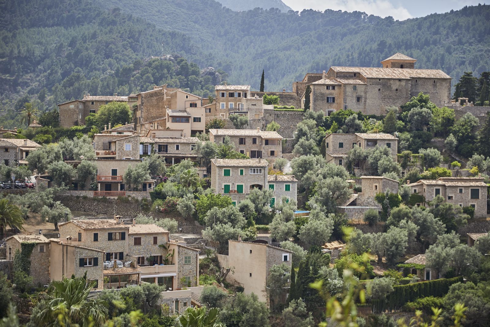 Mountain villages surounding Belmond La Residencia hotel in Mallorca