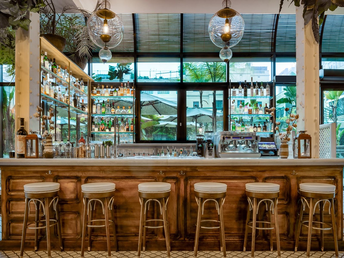 Bar at the Cotton House Hotel in Barcelona