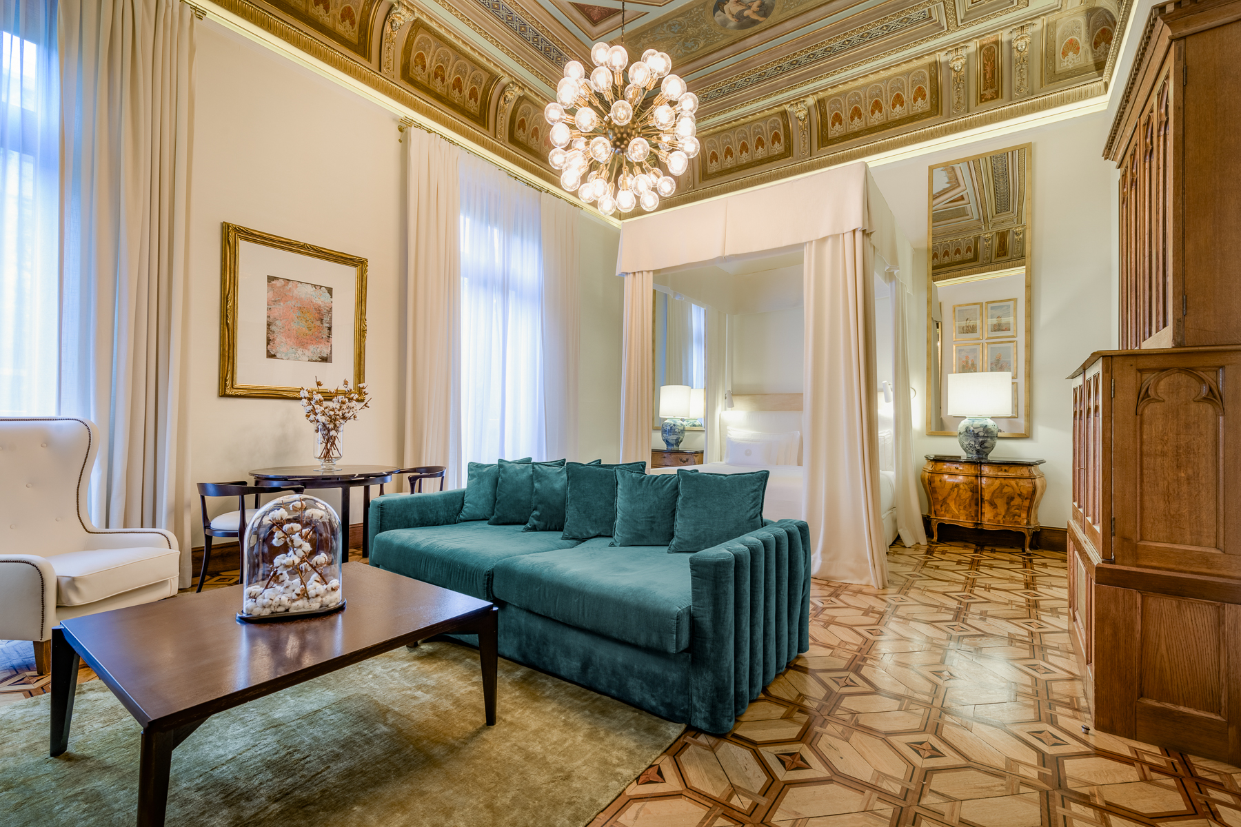 Damasco Suite at the Cotton House Hotel in Barcelona