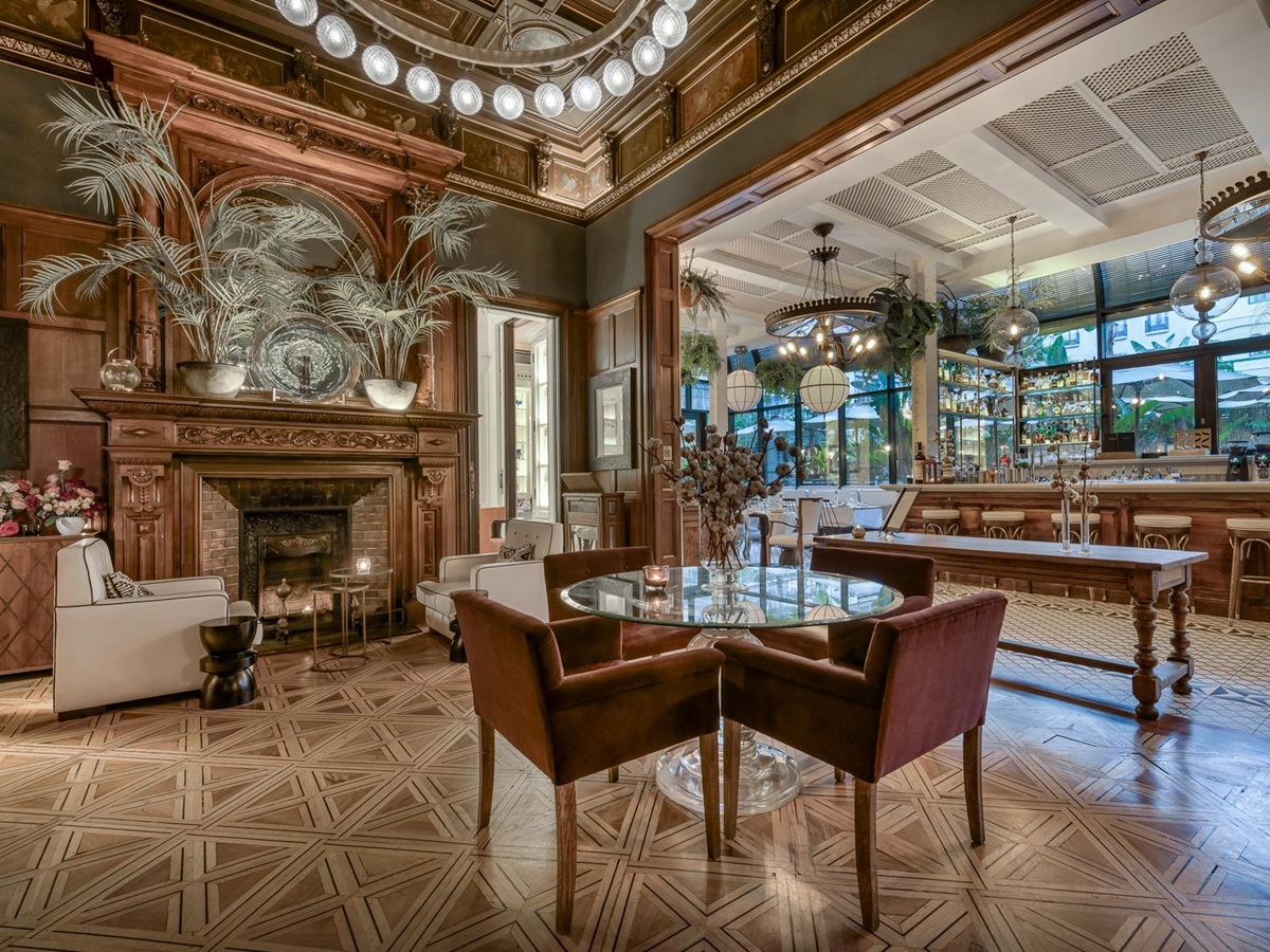 Restaurant at the Cotton House Hotel in Barcelona