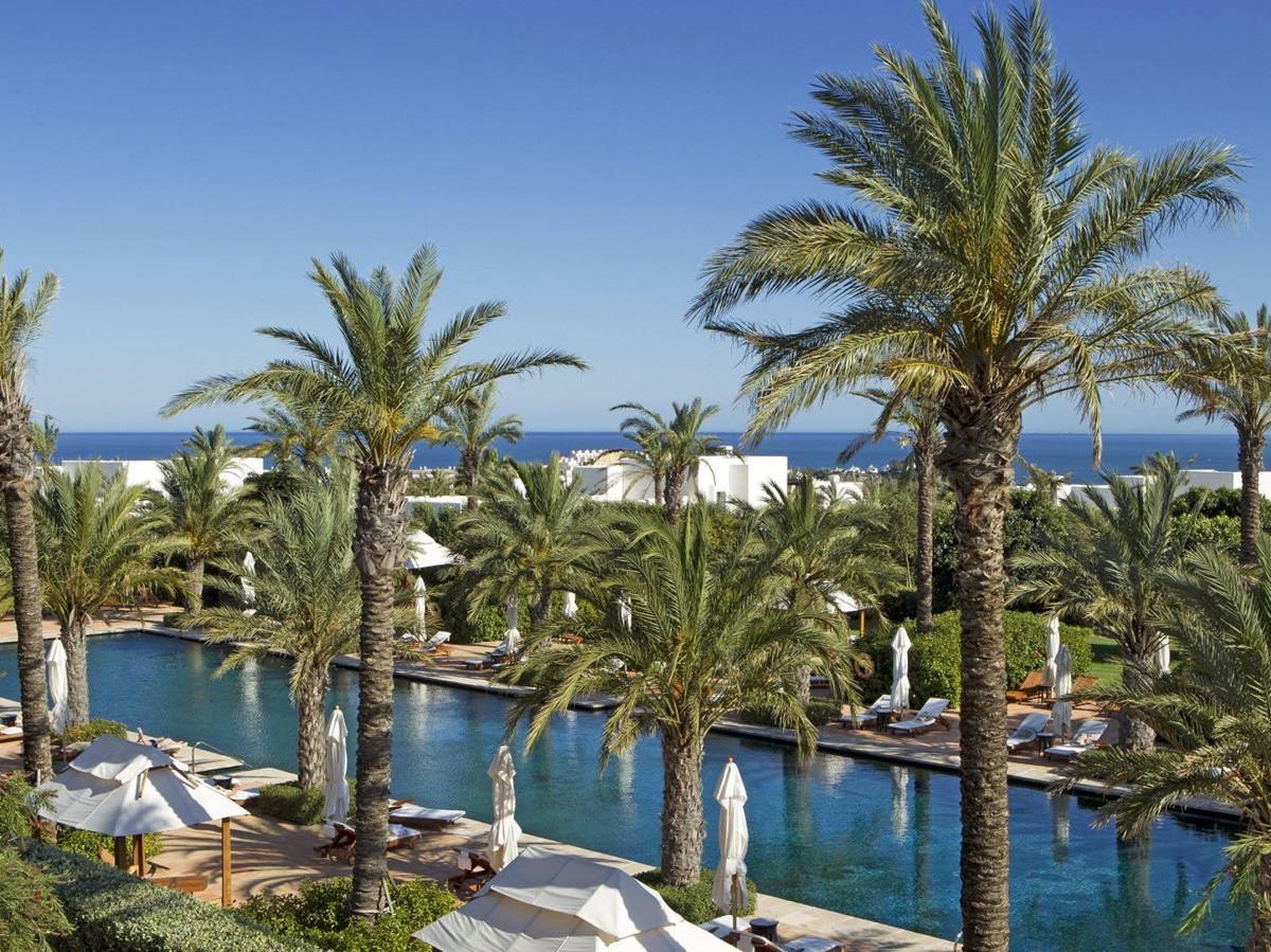 Outdoor pool at Finca Cortesin in Spain