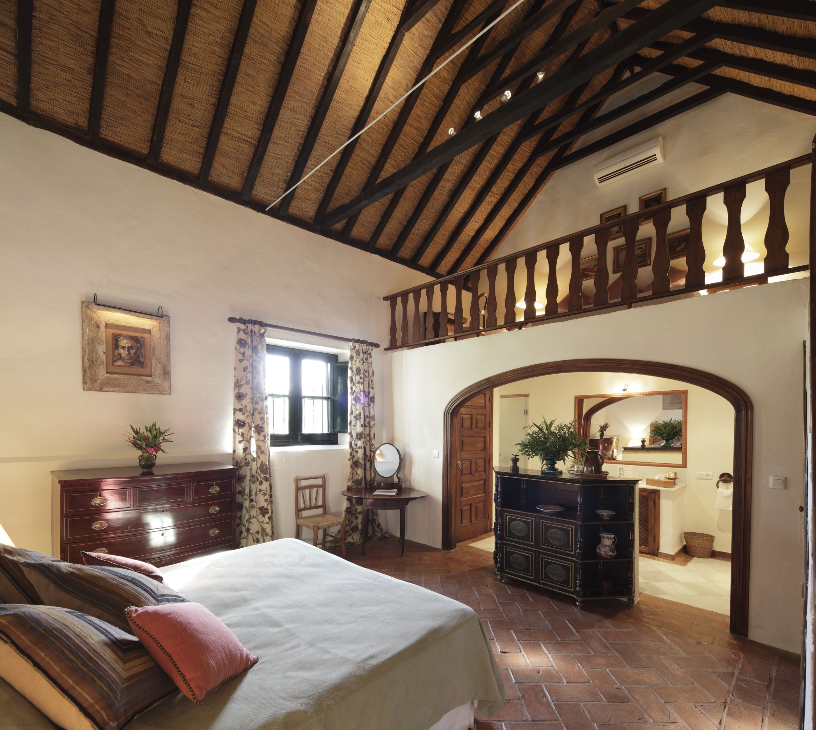 The deluxe bedroom in Hacienda de San Rafael, Spain