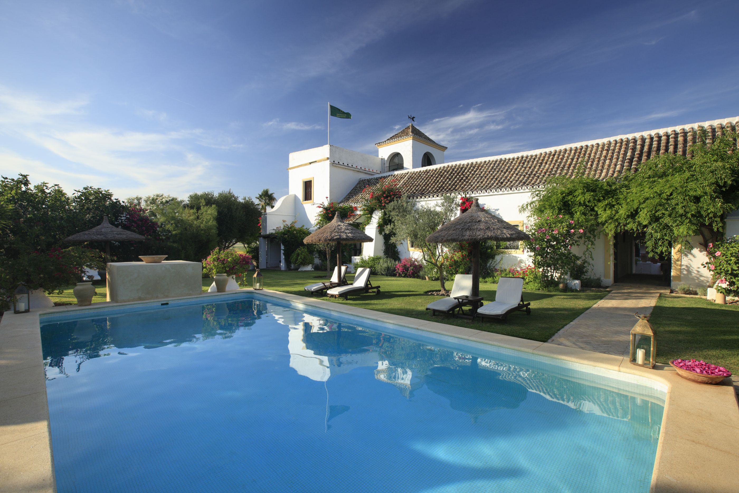 The swimming pool of Hacienda de San Rafael, Spain
