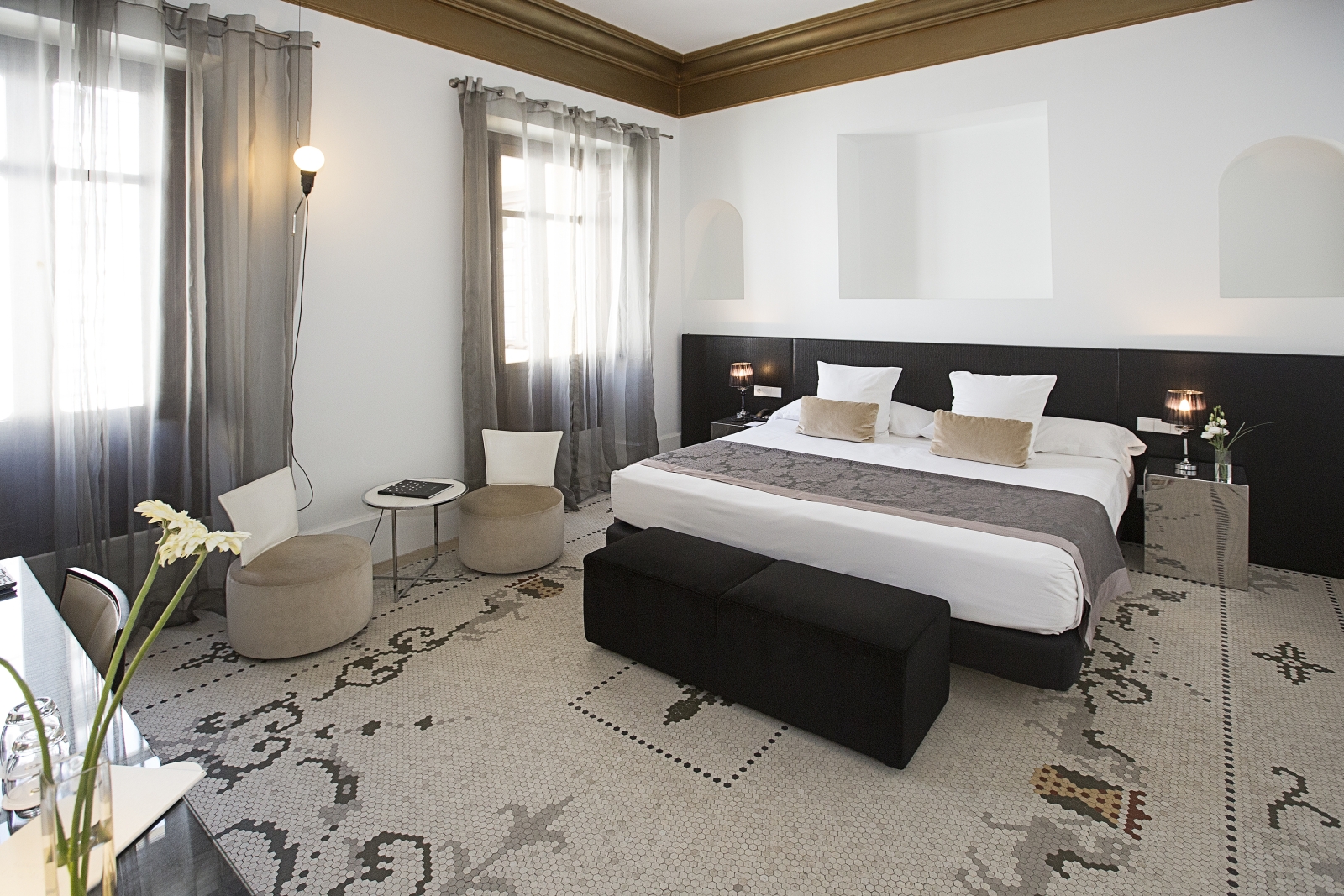 Deluxe room at Hospes Palacio de Los Patos in Spain