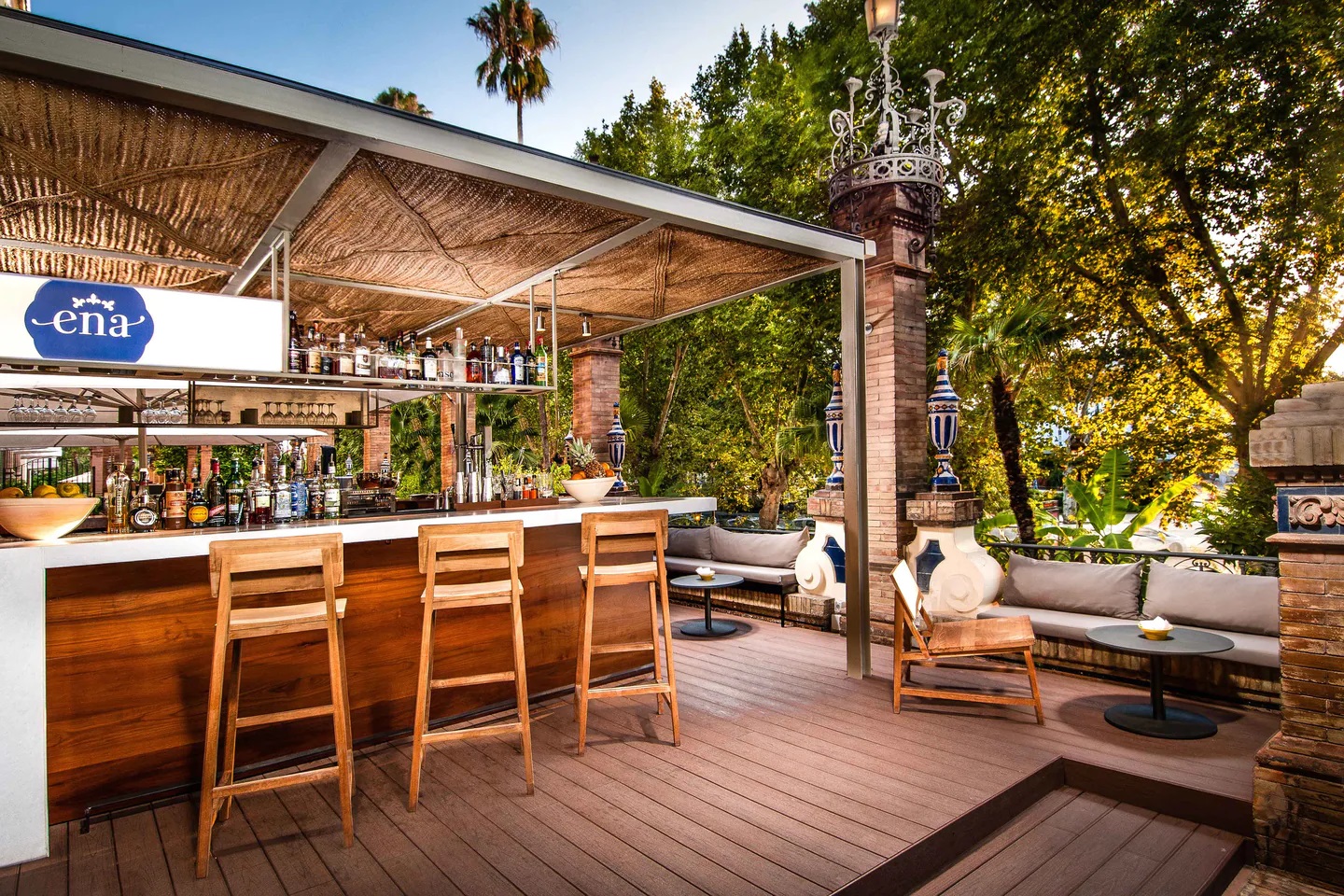 Outdoor tapas bar at Hotel Alfonso XIII Seville