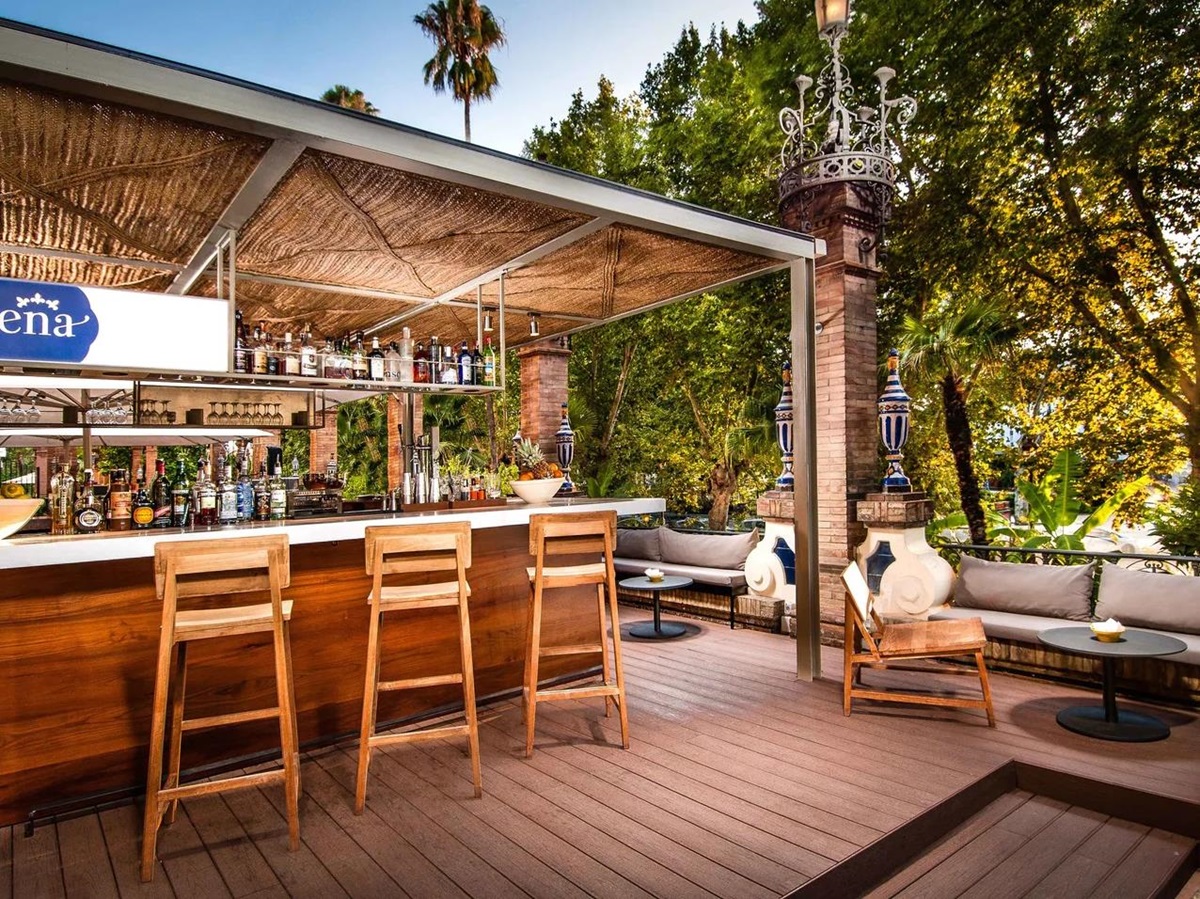 Outdoor tapas bar at Hotel Alfonso XIII Seville