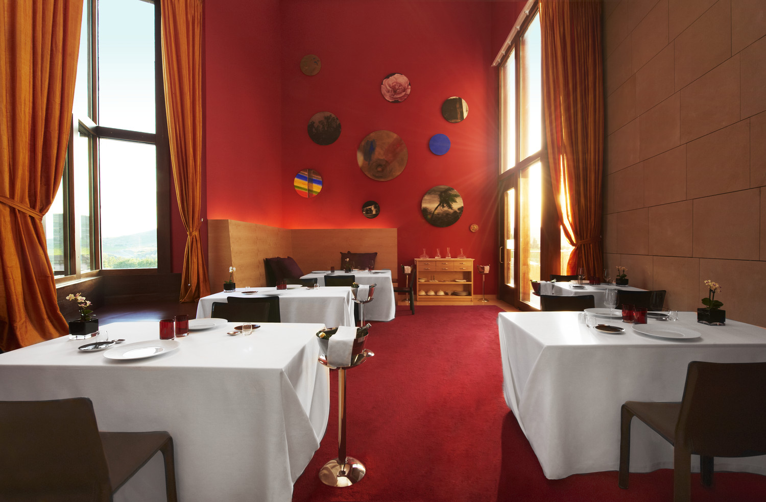 Michelin Restaurant at Hotel Marques de Riscal in Spain