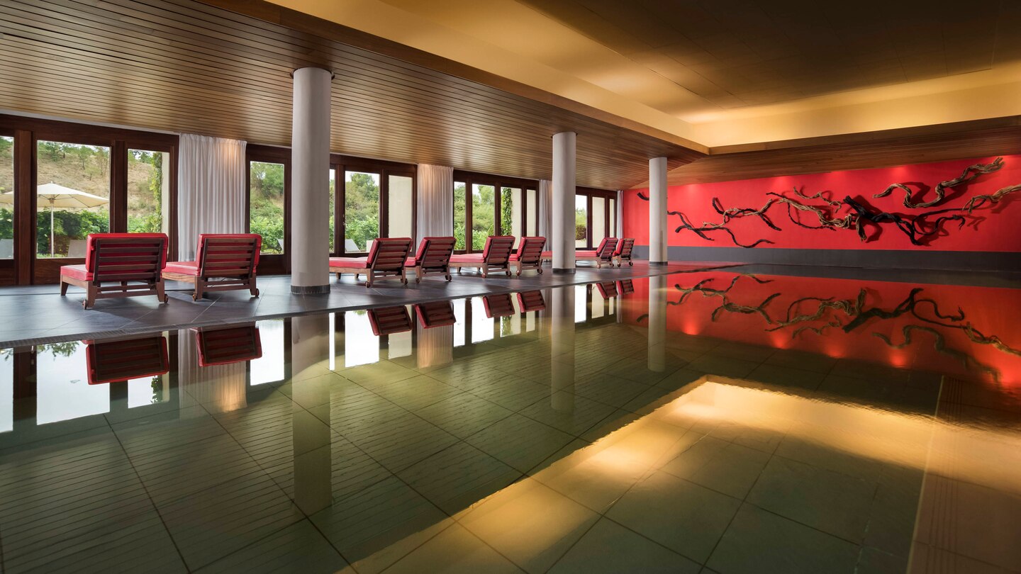 Indoor pool at Hotel Marques de Riscal in Spain