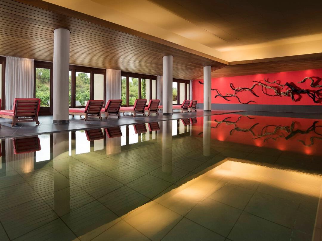 Indoor pool at Hotel Marques de Riscal in Spain