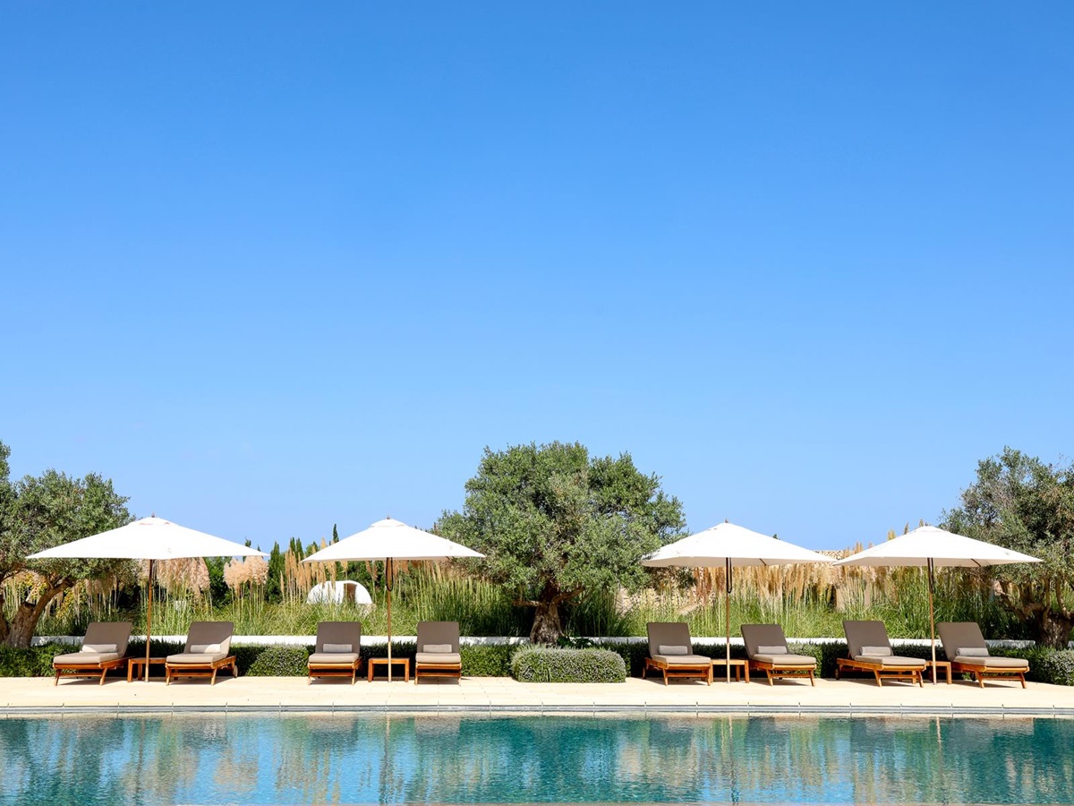Swimming pool at Hotel Torralbenc in Menorca